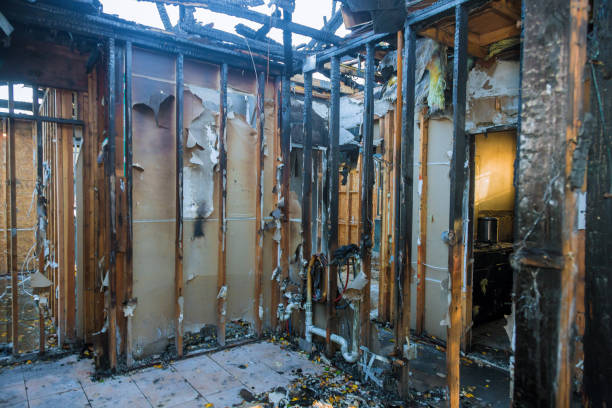 Professional Fire Damage Removal technician working in Union City, TN